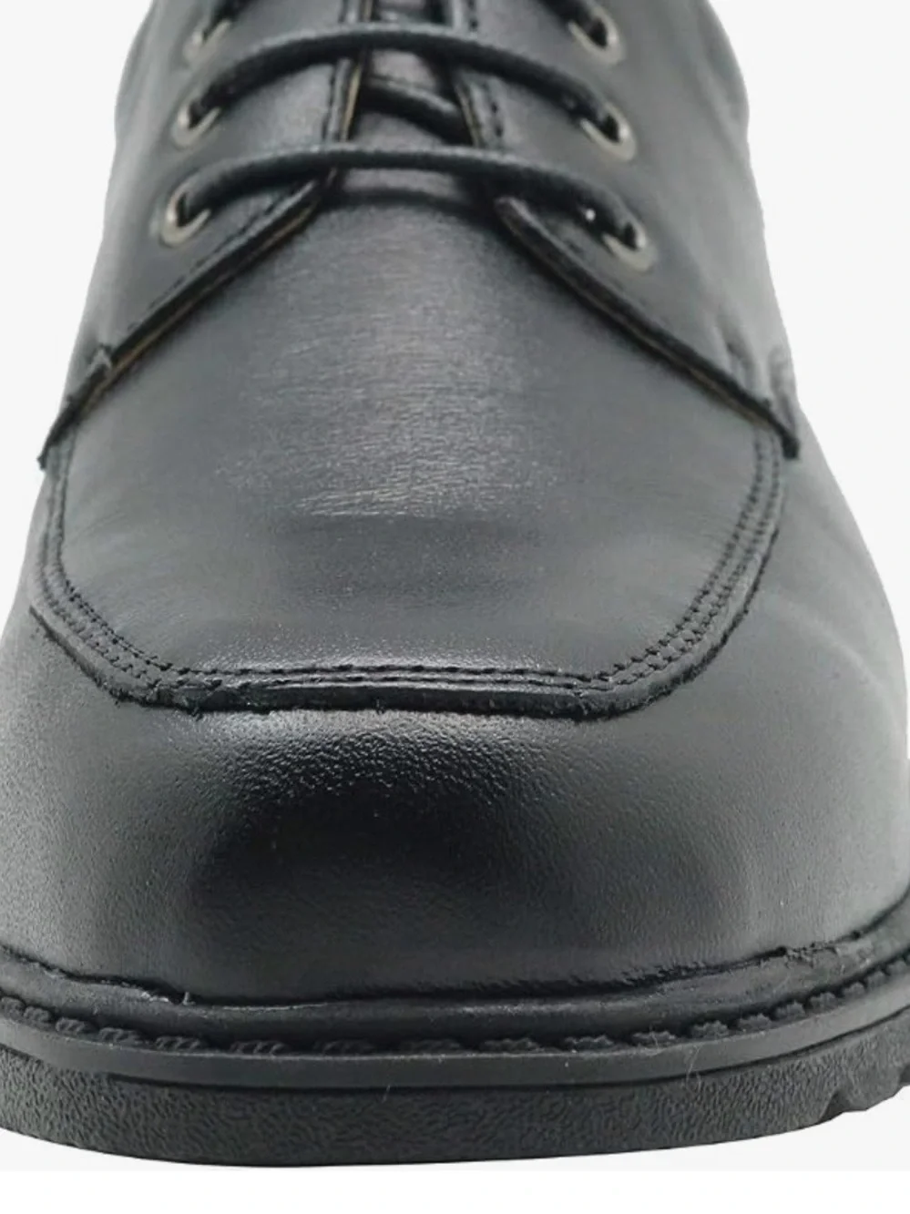Boy's Classical Leather School Uniform Dress Shoes Kids Lace-up Black size 2.5